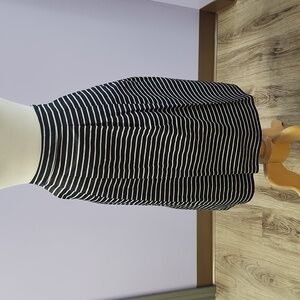 TOMMY HILFIGER black stripe cotton skirt